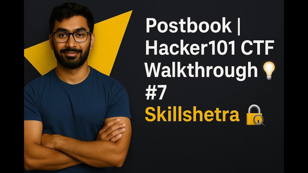🔓 CTF Write-up: PostBook (Hacker101)
